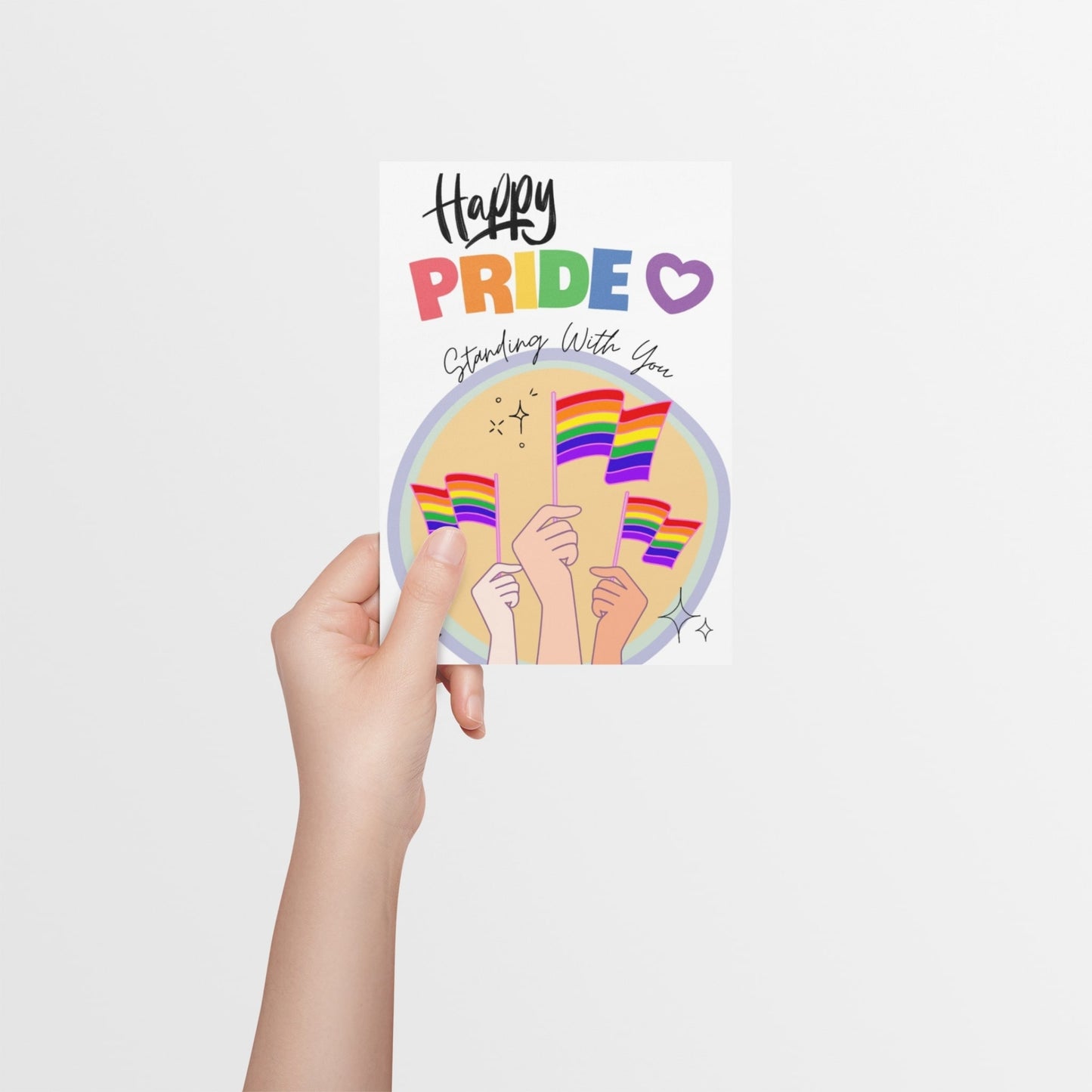 LGBTQ+ Pride Support Card | LGBTQ+ Pride Card