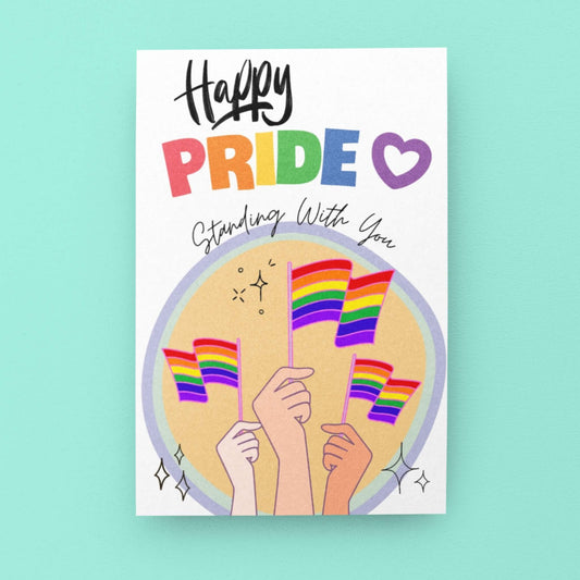 LGBTQ+ Pride Support Card | LGBTQ+ Pride Card